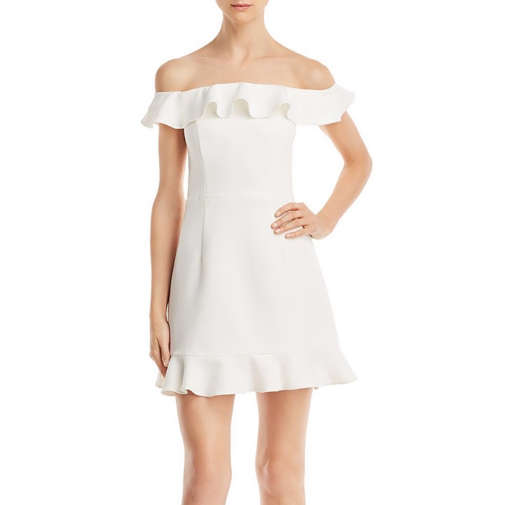 Whisper Light Flounced A-Line Mini Dress